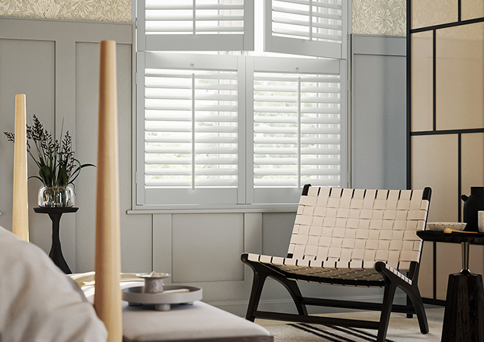 Bromley, Smoke Grey - Tier on Tier Plantation Shutter - Image 5